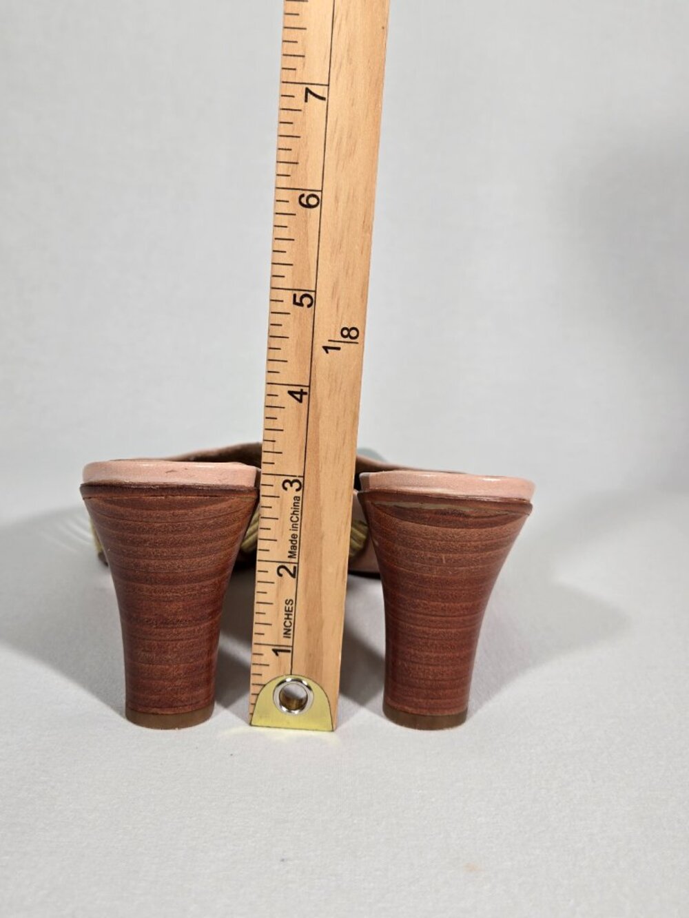 Vintage Y2K Whimsical Color-Block Cage LEATHER Pointed Kitten Mule Women Size 7. - Picture 17 of 17